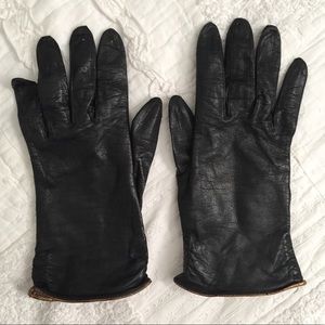 Vintage Black Gloves
